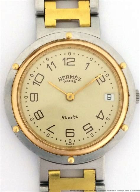 vintage hermes mens watch|second hand Hermes watches.